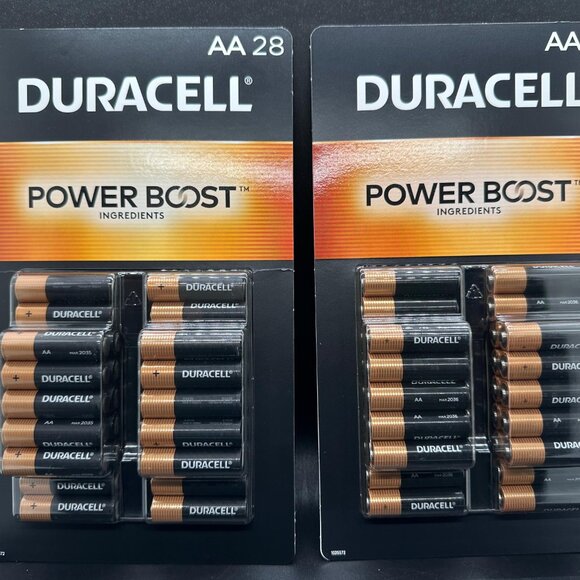 Duracell AA 28, Pack of 2, Total 56 Batteries - Picture 1 of 9